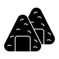 Premium download icon of onigiri vector