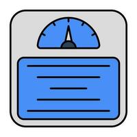 An icon design of weight scale vector