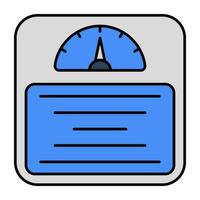 An icon design of weight scale vector