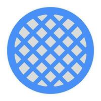 An editable design icon of waffle vector