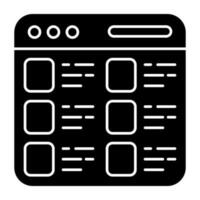 A premium download vector of web interface