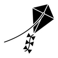 An editable design icon of kite vector