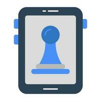 An icon design of mobile strategy vector