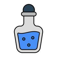 Trendy vector design of oil bottle