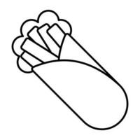 Modern design icon of shawarma vector
