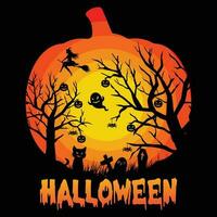 Halloween T-shirt Design Vector Illustration