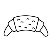 Modern design icon of croissant vector