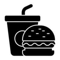 moderno diseño icono de rápido comida vector