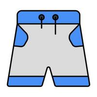 Trendy vector design of men's short
