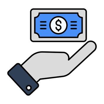 Modern design icon of donation vector