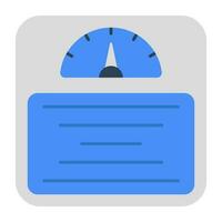 An icon design of weight scale vector