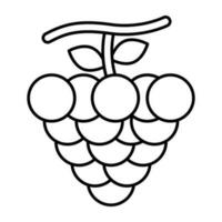 Grapes icon, editable vector