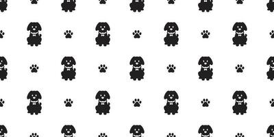 Dog seamless pattern Paw vector french bulldog footprint puppy tile background repeat wallpaper scarf isolated cartoon illustration