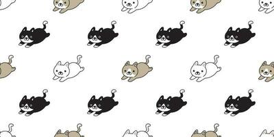 cat Seamless vector Pattern kitten calico breed halloween tile background scarf isolated wallpaper