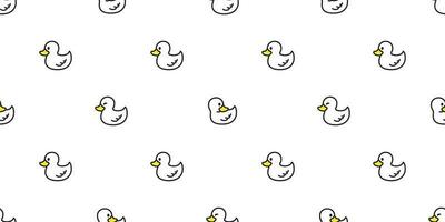 duck seamless pattern vector rubber duck tile background repeat wallpaper scarf isolated illustration