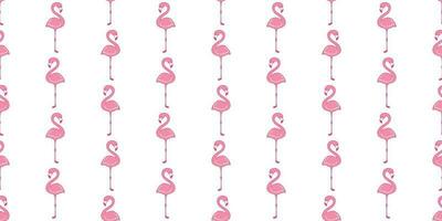 Flamingo seamless pattern vector pink Flamingos tropical exotic bird scarf isolated tile background repeat wallpaper cartoon illustration