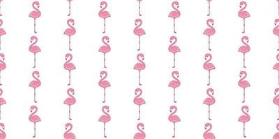 Flamingo seamless pattern vector pink Flamingos tropical exotic bird scarf isolated tile background repeat wallpaper cartoon illustration