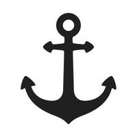 Anchor vector icon logo boat pirate Nautical maritime helm illustration symbol graphic design