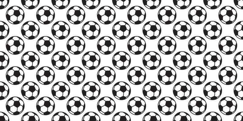 soccer ball seamless pattern vector football sport isolated tile background wallpaper