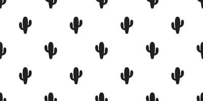cactus seamless pattern vector flower Desert botanica plant garden summer scarf isolated tile background repeat wallpaper cartoon