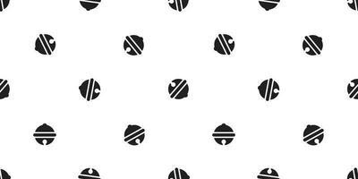 Bells seamless pattern vector ringing icon Christmas Happy new year repeat wallpaper tile background scarf isolated