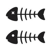 pescado hueso vector icono salmón atún logo tiburón delfín Oceano mar dibujos animados ilustración gráfico