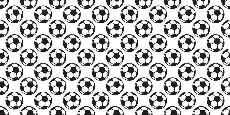 soccer ball seamless pattern vector football sport scarf isolated cartoon background