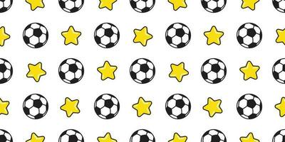 soccer ball seamless pattern vector football star sport isolated tile background wallpaper illustration