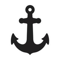 ancla vector icono logo barco náutico marítimo pirata timón ilustración símbolo gráfico diseño acortar Arte