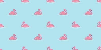 Flamingo seamless pattern vector pink Flamingos exotic bird tropical scarf isolated summer repeat wallpaper tile background cartoon illustration pastel graphic blue