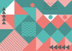 Colorful geometric background template banner and Memphis Design with Modern unique shape vector