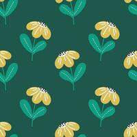 Trendy seamless patterns. Cool abstract and floral design. For fashion fabrics, kids clothes, home decor, quilting, T-shirts, cards and templates, scrapbook and other digital needs vector