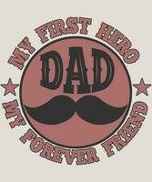 Father's Day Typography design vector