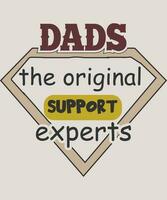 Father's Day Typography design vector