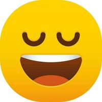 smiling emoticon face vector