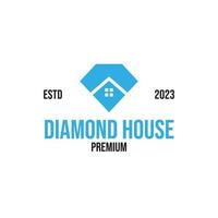 Creative diamond house logo suitable for company design vector illustration idea