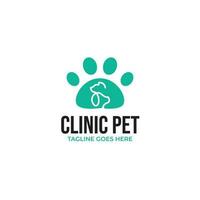 Creative medical pet shop logo design vector concept illustration idea