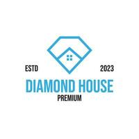 Creative diamond house logo suitable for company design vector illustration idea