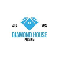 Creative diamond house logo suitable for company design vector illustration idea