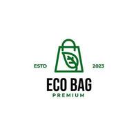 Creative eco bag logo suitable for company design vector illustration idea