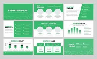 project proposal presentation slide template. vector