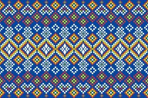 Seamless geometric ethnic asian oriental and tradition pattern design for texture and background. Silk and fabric pattern decoration for carpet, Thai clothing, wrapping and wallpaper vector