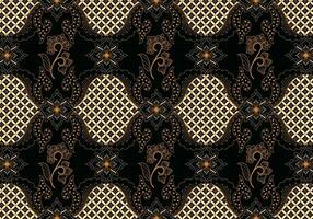 Batik Indonesian is a technique of wax-resist dyeing applied to whole cloth, or cloth made using this technique originated from Indonesia. Batik is made either by drawing dots and lines vector