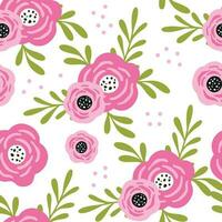 Trendy seamless patterns. Cool abstract and floral design. For fashion fabrics, kids clothes, home decor, quilting, T-shirts, cards and templates, scrapbook and other digital needs vector