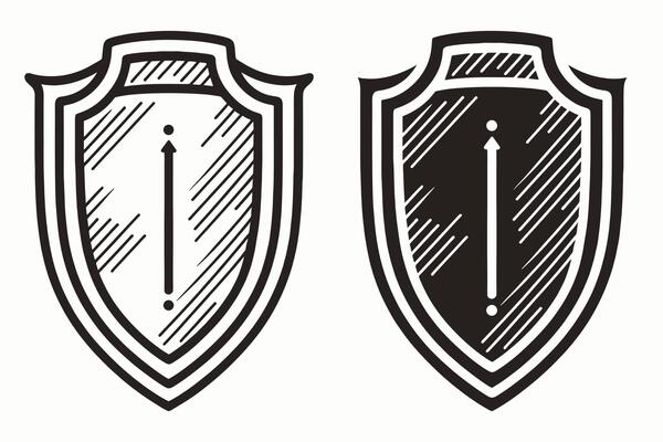 Shield vector, Shield outline style line art,  medieval shield, Royal shield, heraldic shield, Heraldic ornamental shields collection