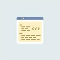 Code Coding Custom Development Icon vector