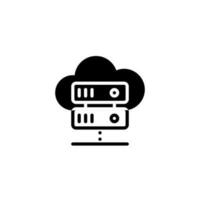 Cloud Server Database Icon vector