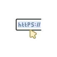 Internet Link Safe Icon vector
