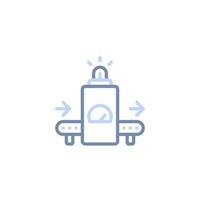 Assembly Line Conveyer Automation Icon vector