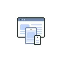 Design Resolution Responsive Icon vector